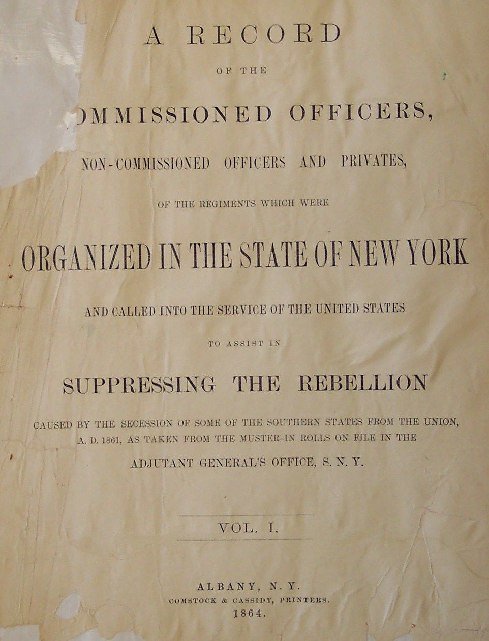 New York Civil War Muster Rolls